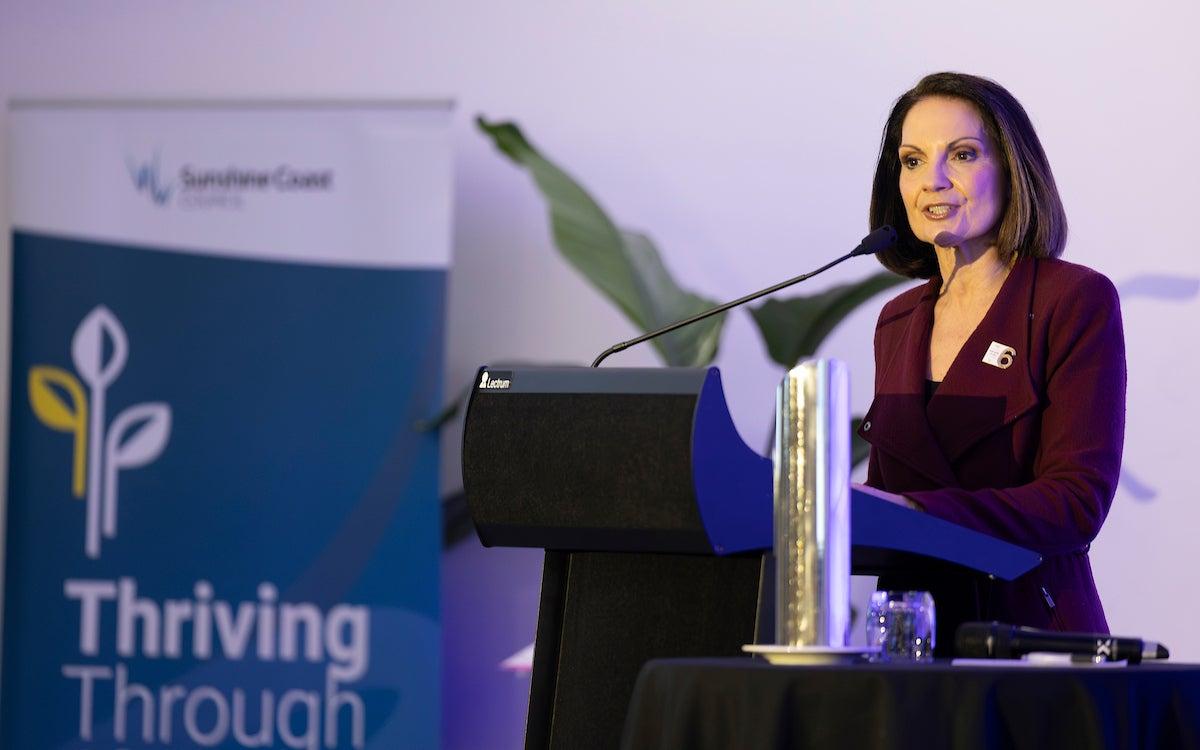 Mayor Rosanna Natoli launched the Thriving Through Change event.