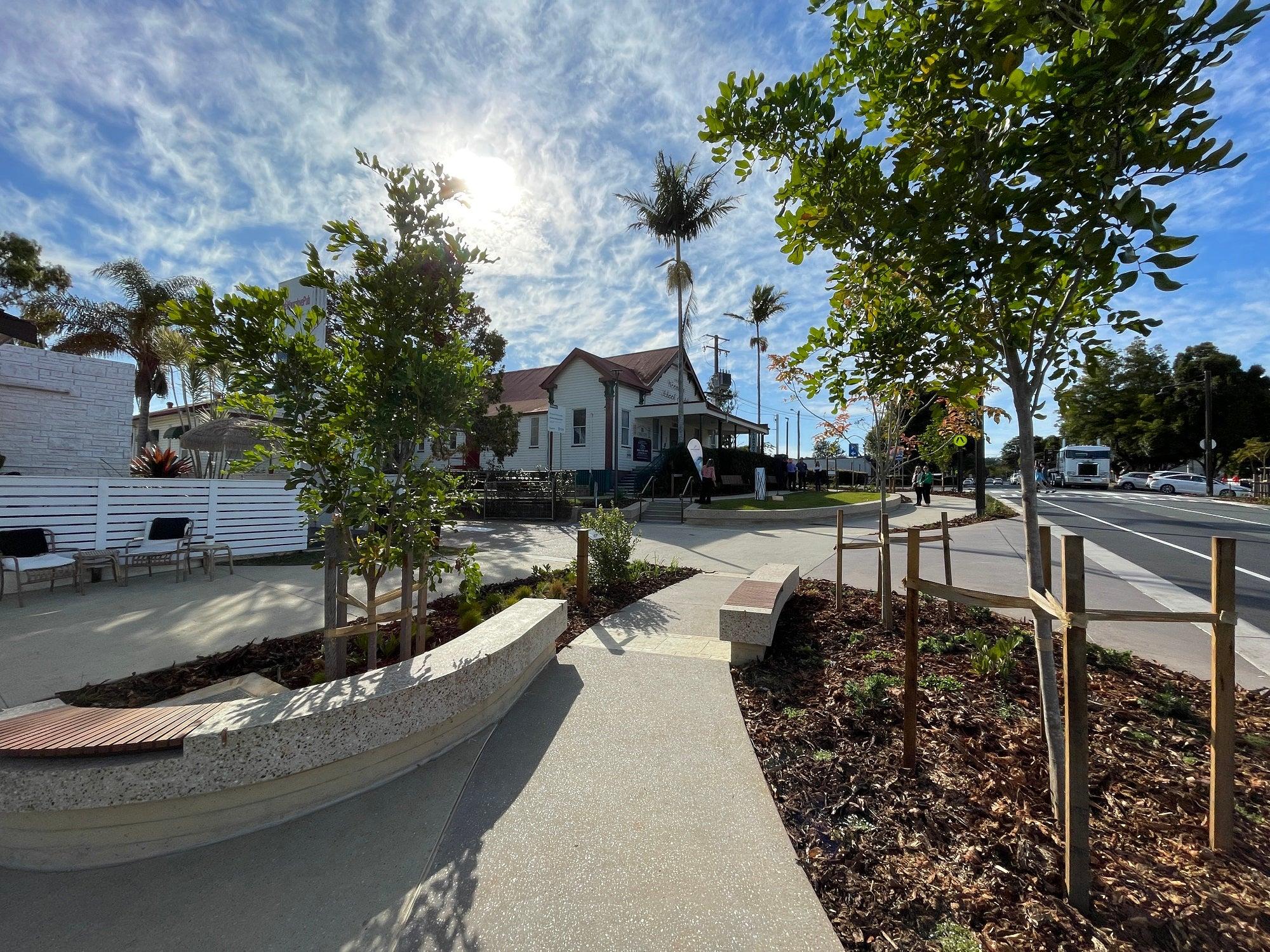 Upgraded streetscape