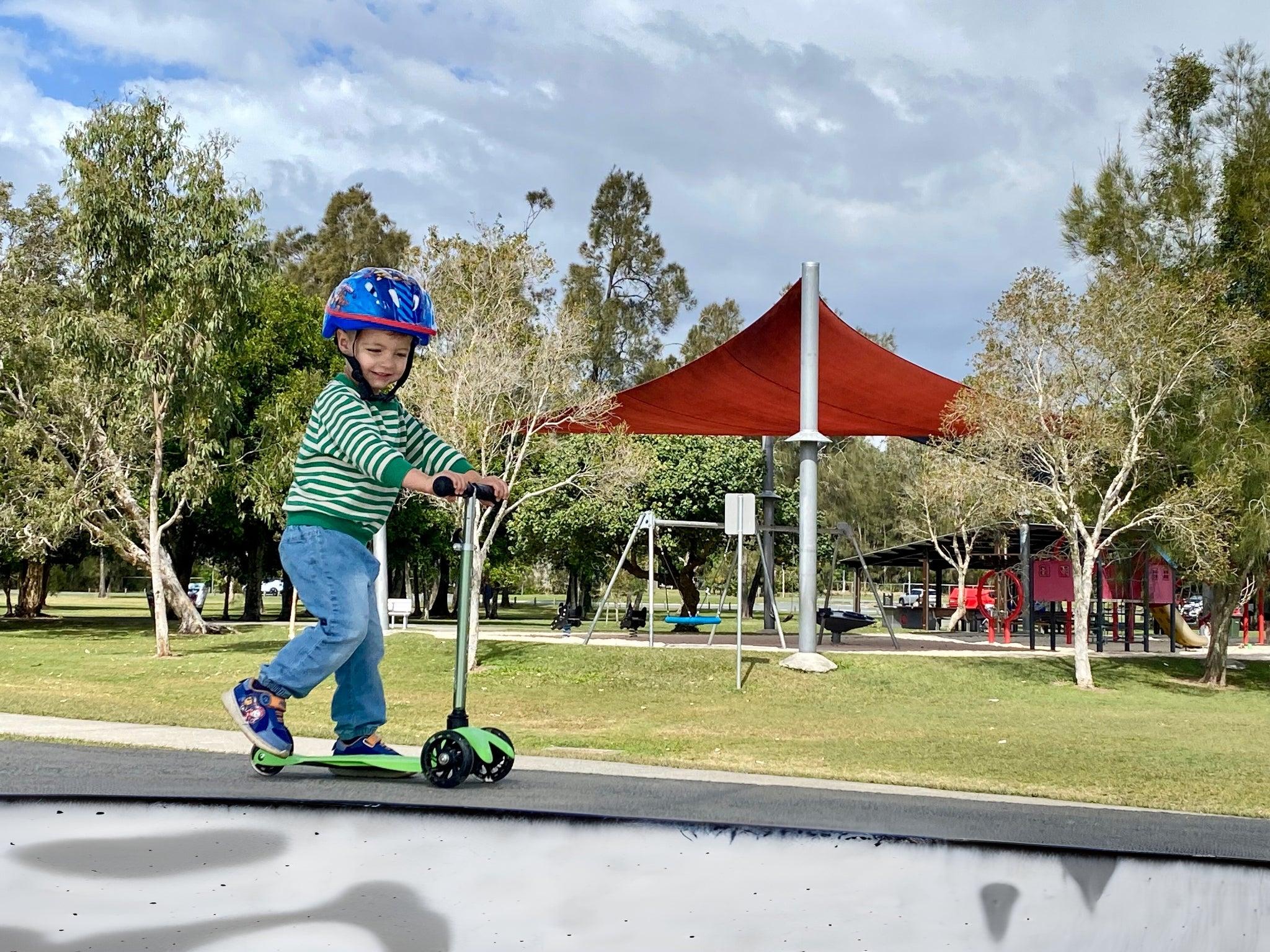 Muller Park Bli Bli boy on scooter