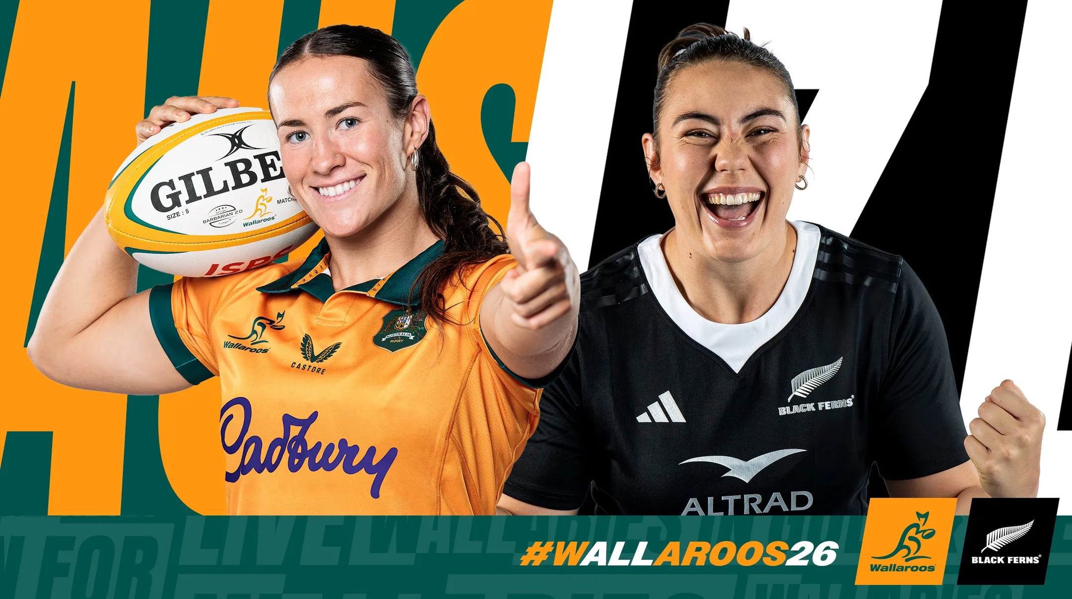 An image about Wallaroos v Black Ferns