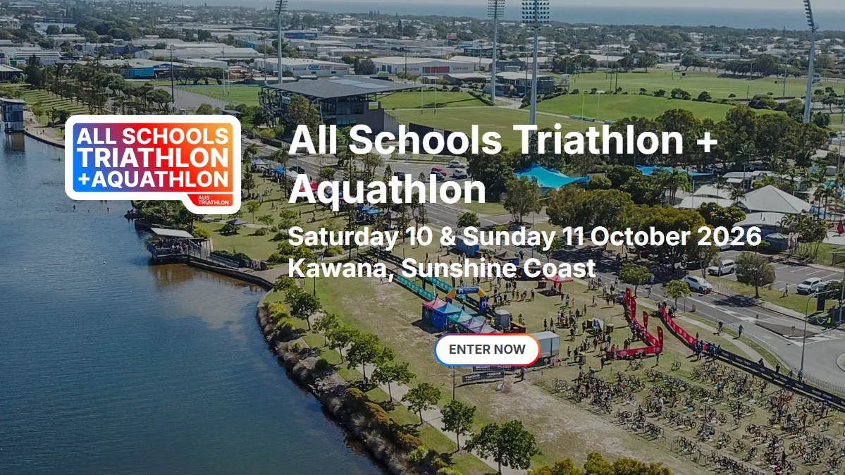 An image about 2026 All Schools Triathlon + Aquathlon