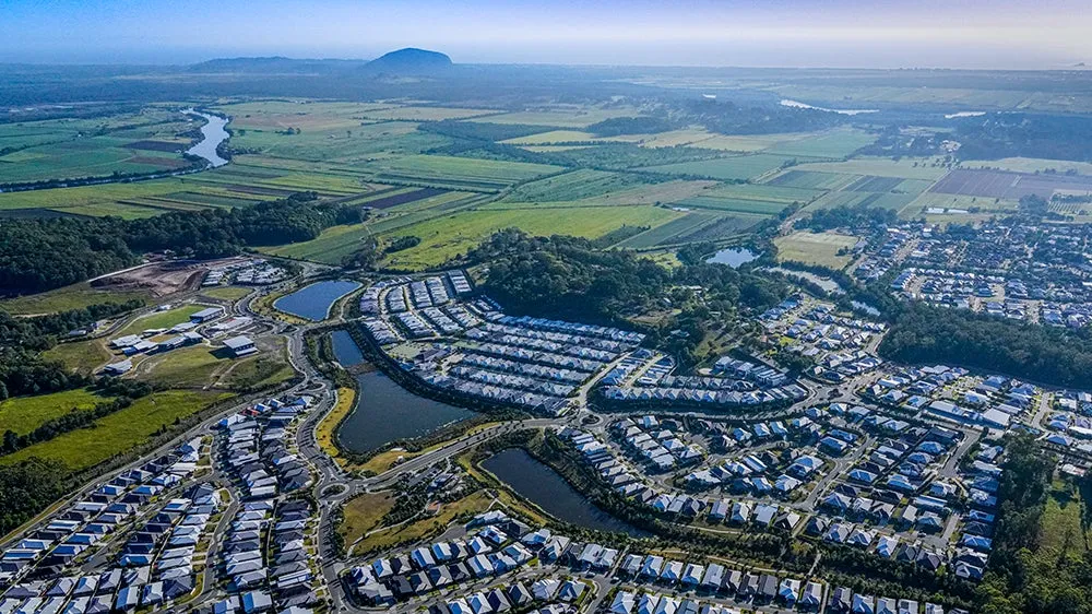 Bli Bli Maroochy River Plains aerial view