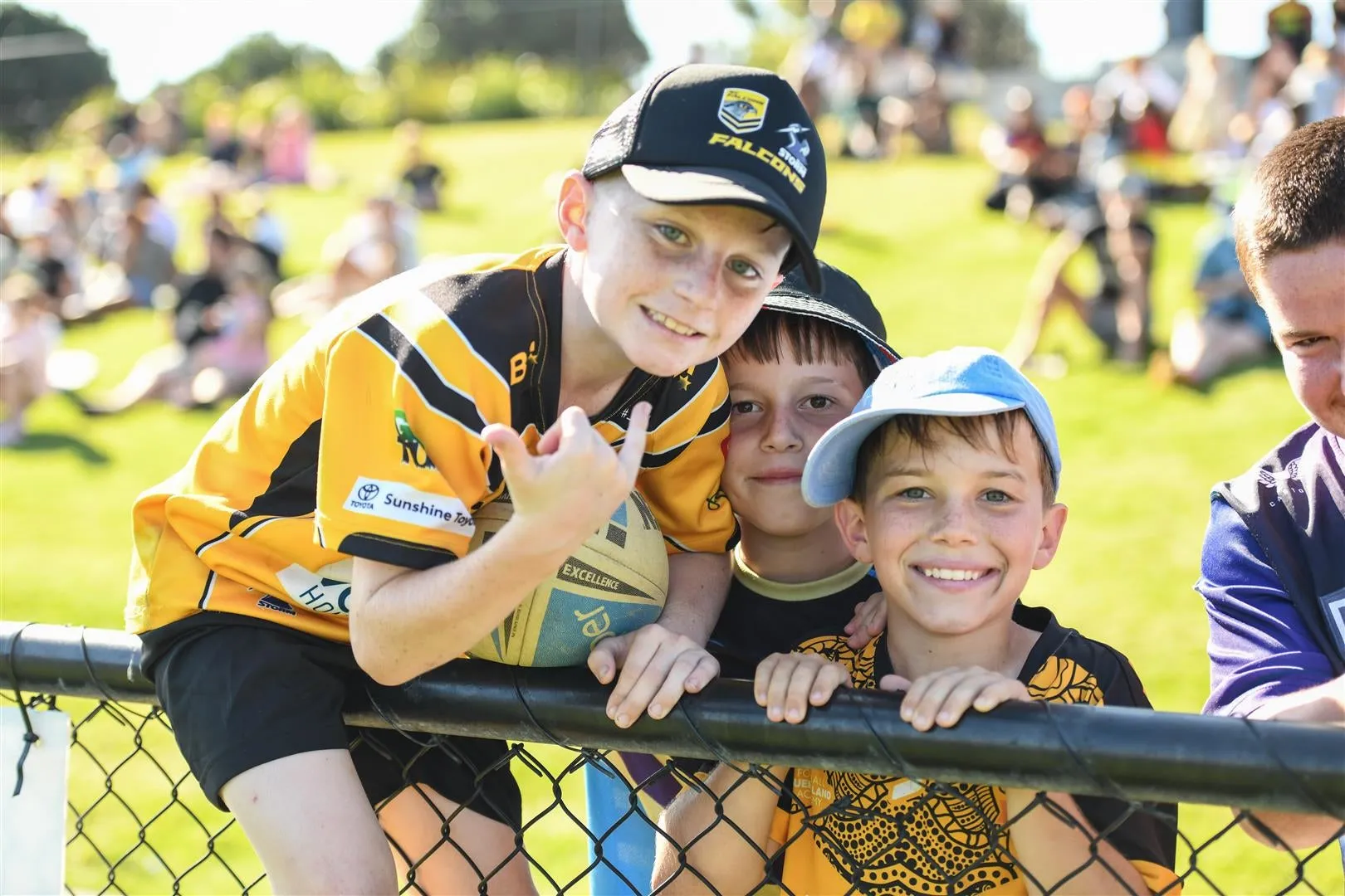 Fans gather for AFL image credit Vanessa Hafner