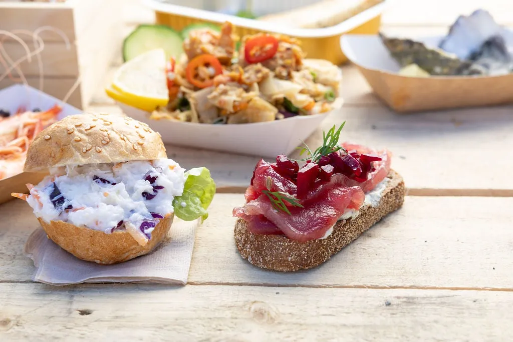 $5 bite size plates at Mooloolaba Seafood Market Day