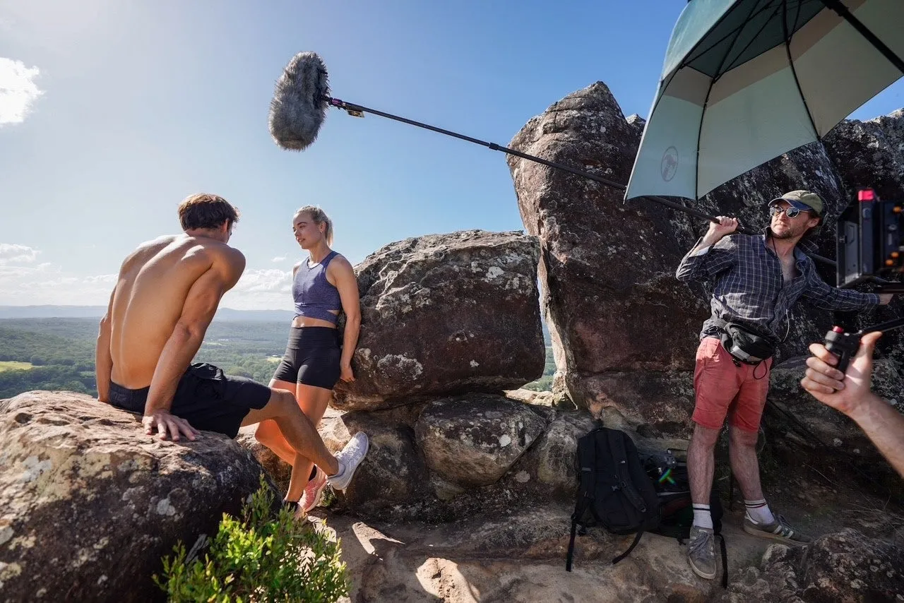 Behind the scenes filming of The Edge on Sunshine Coast's Mt Ngungun.