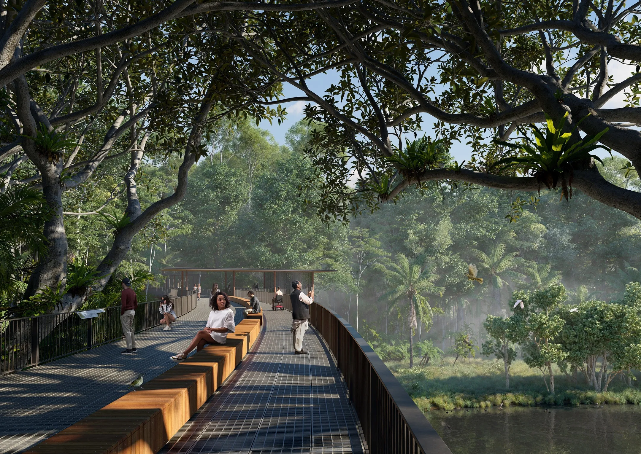Artist Impression of treetop bridge