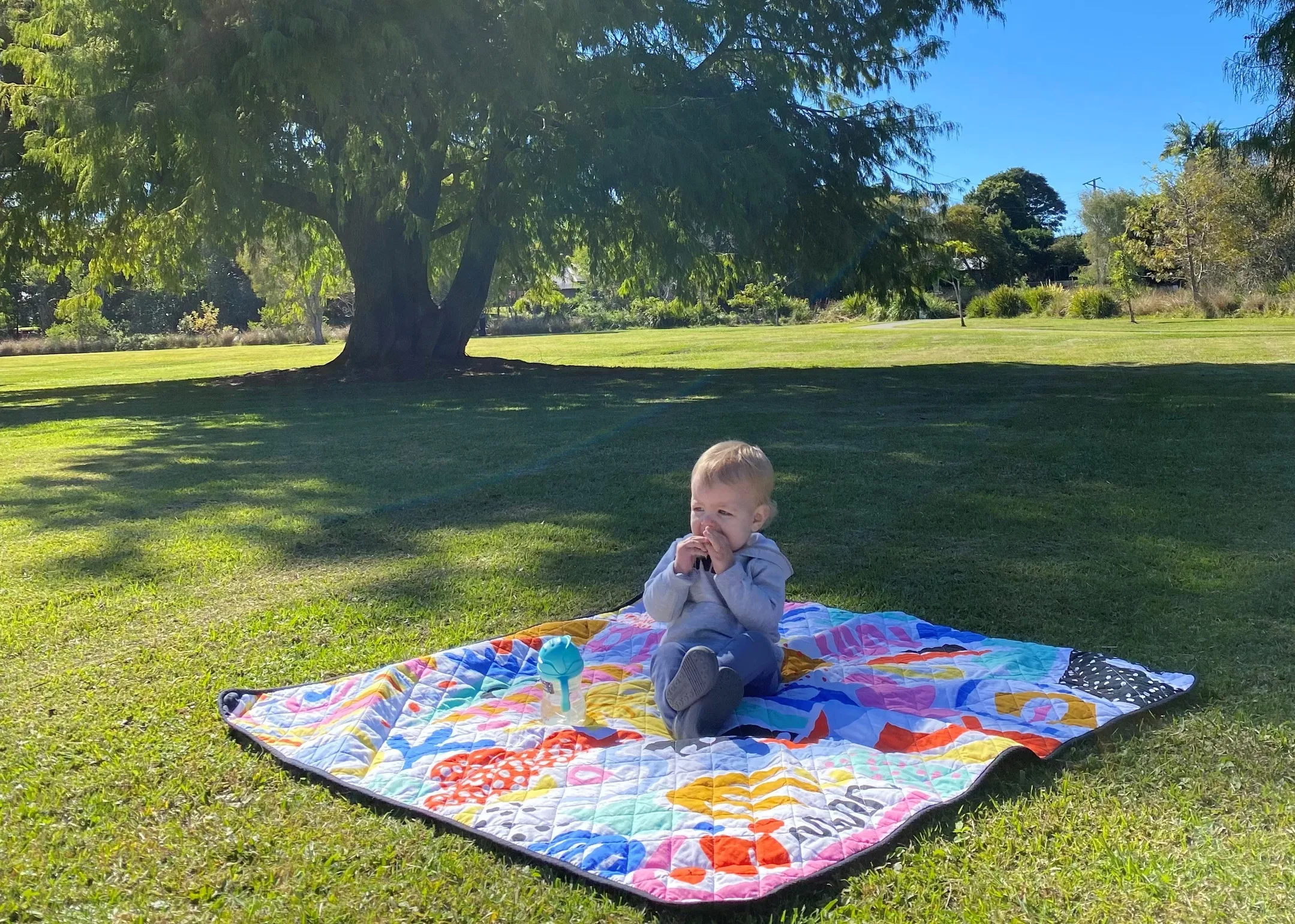 Relaxing in Mapleton Lilyponds Park