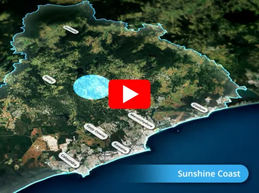 A Sunshine Coast map - snapshot of video 1 in the Understanding Development Assessment Series