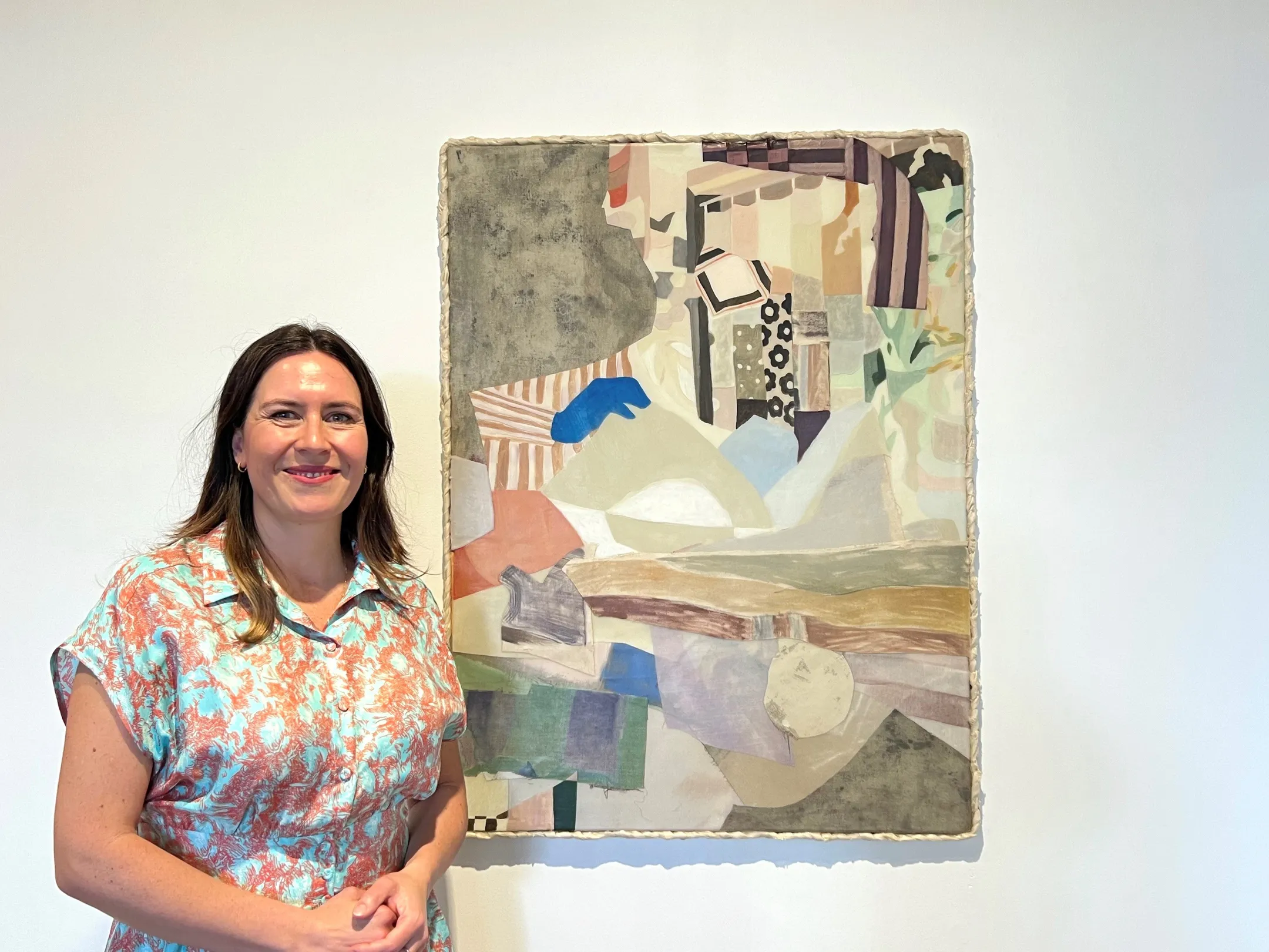 Sunshine Coast Art Prize 2022 winner Kate Tucker with her winning work