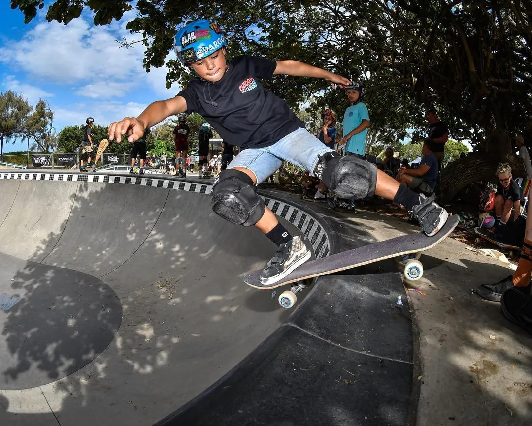 Boy on skate board in a skate park. Image credit @matttywarrenphotograph