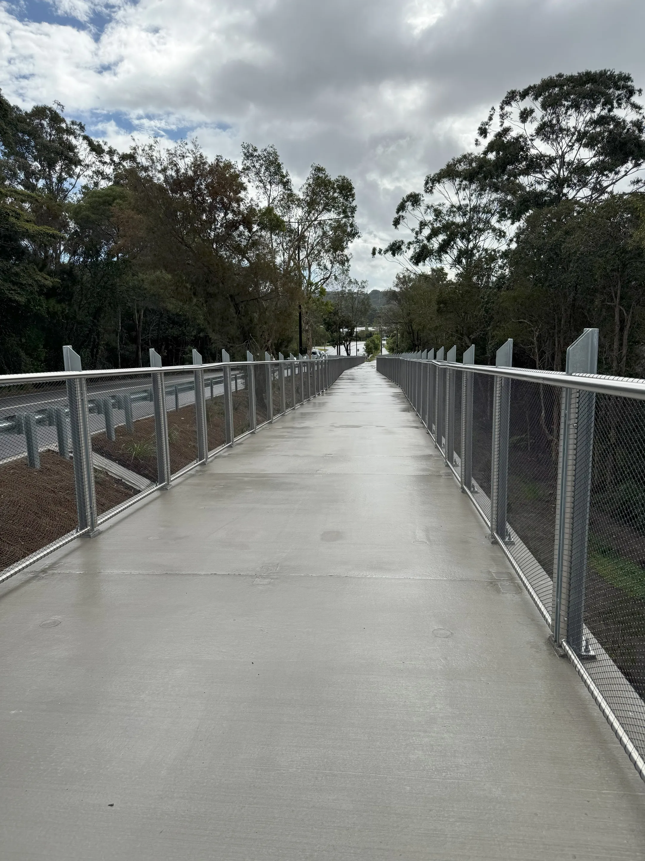New wide pathway at Stringybark Road.
