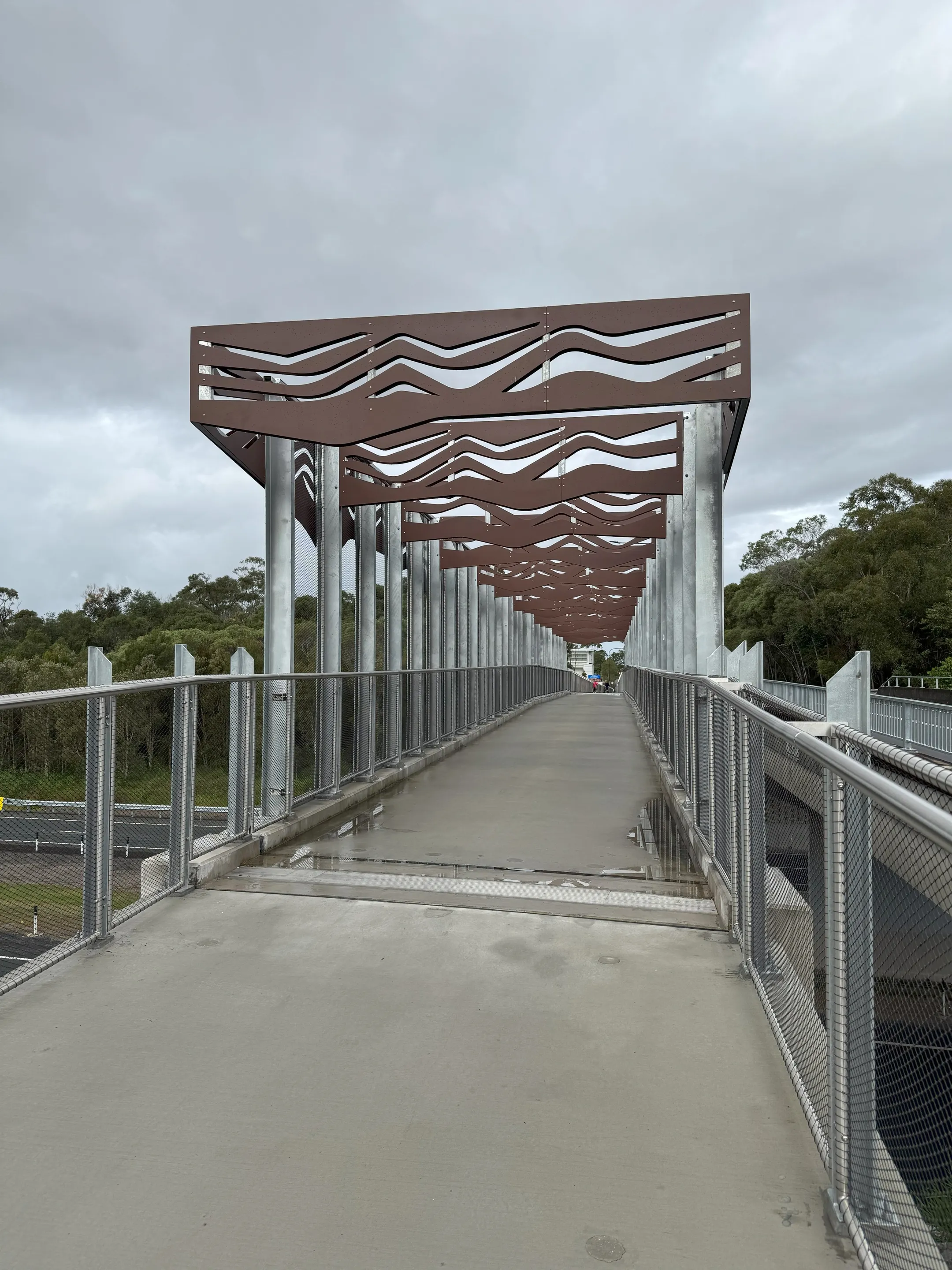 New wide pathway and bridge at Stringybark Road, Sippy Downs.