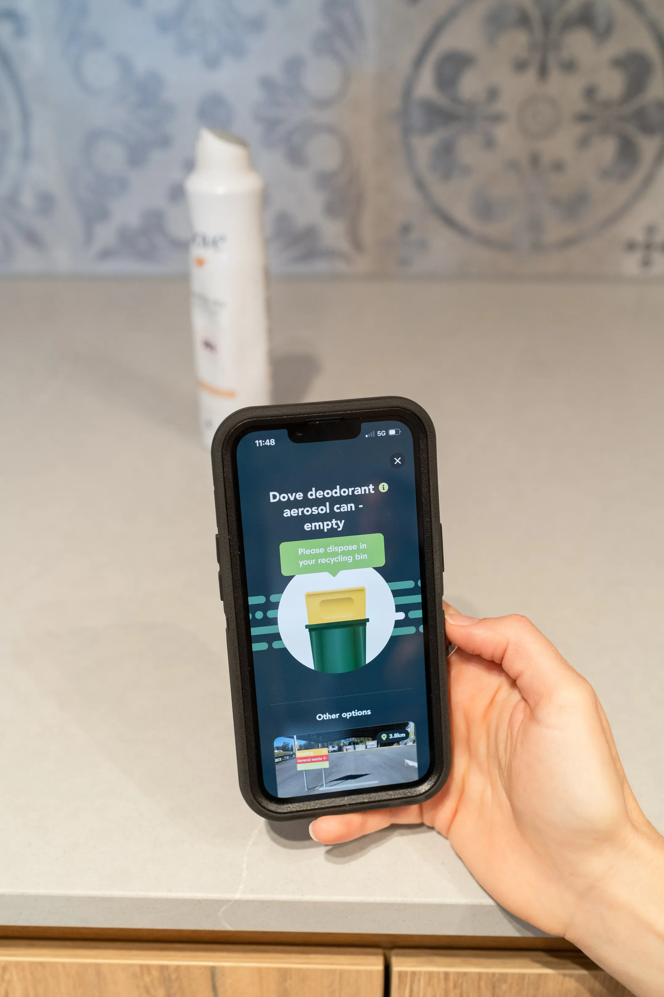 Recycle Mate app on phone