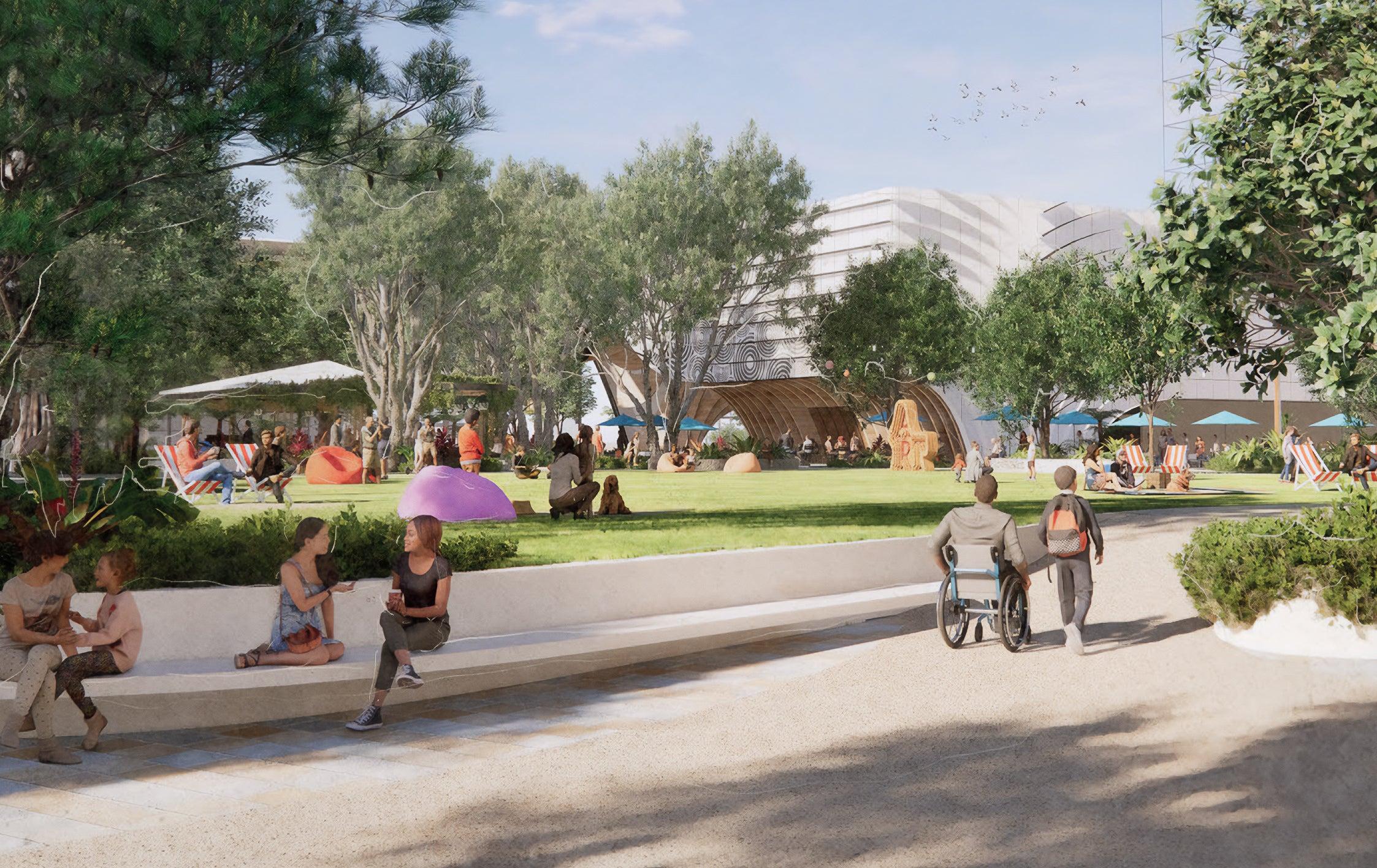 Artist impression subject to detailed design – view from corner of Bulcock St & Otranto Ave