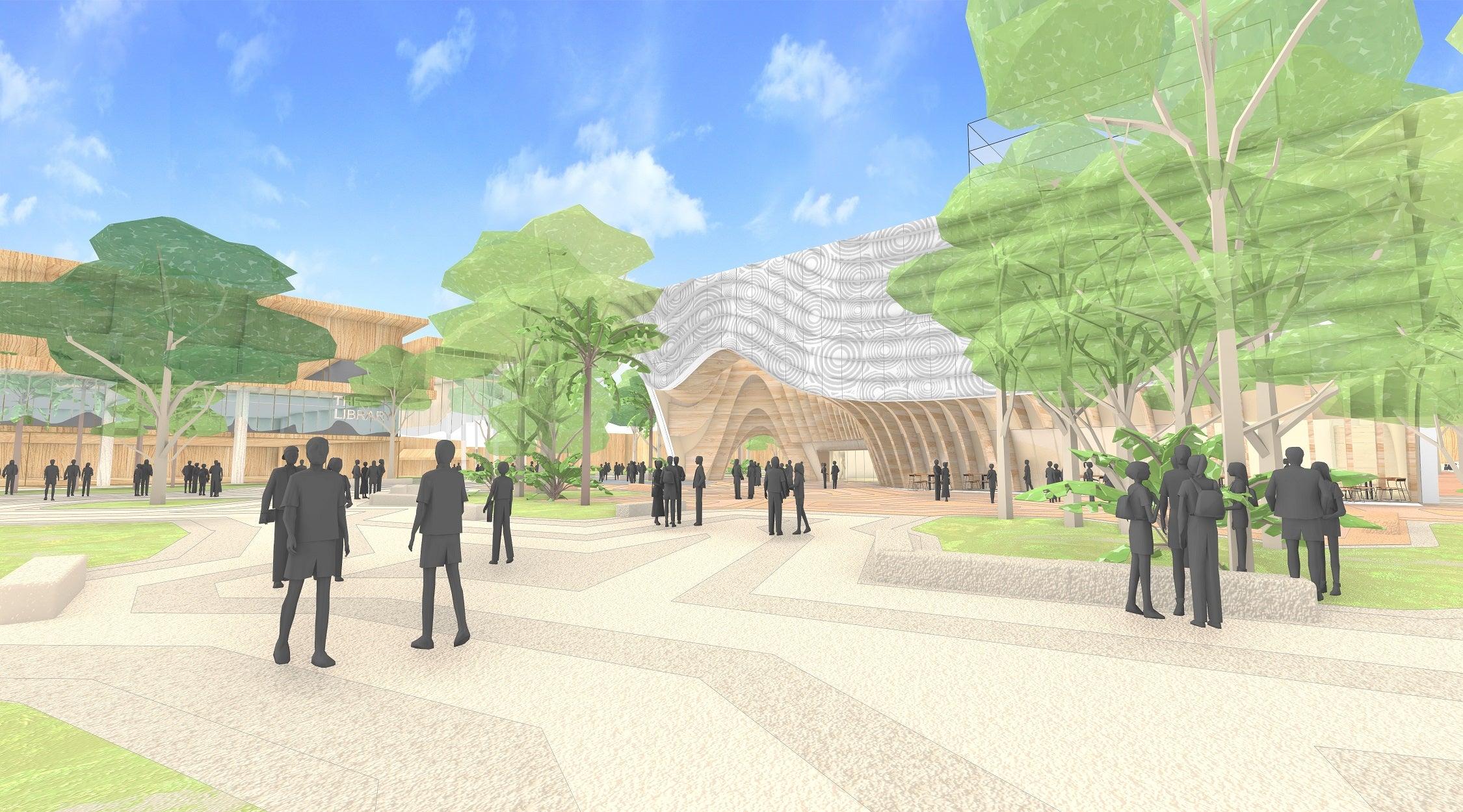 Artist impression subject to detailed design – view from Felicity Park