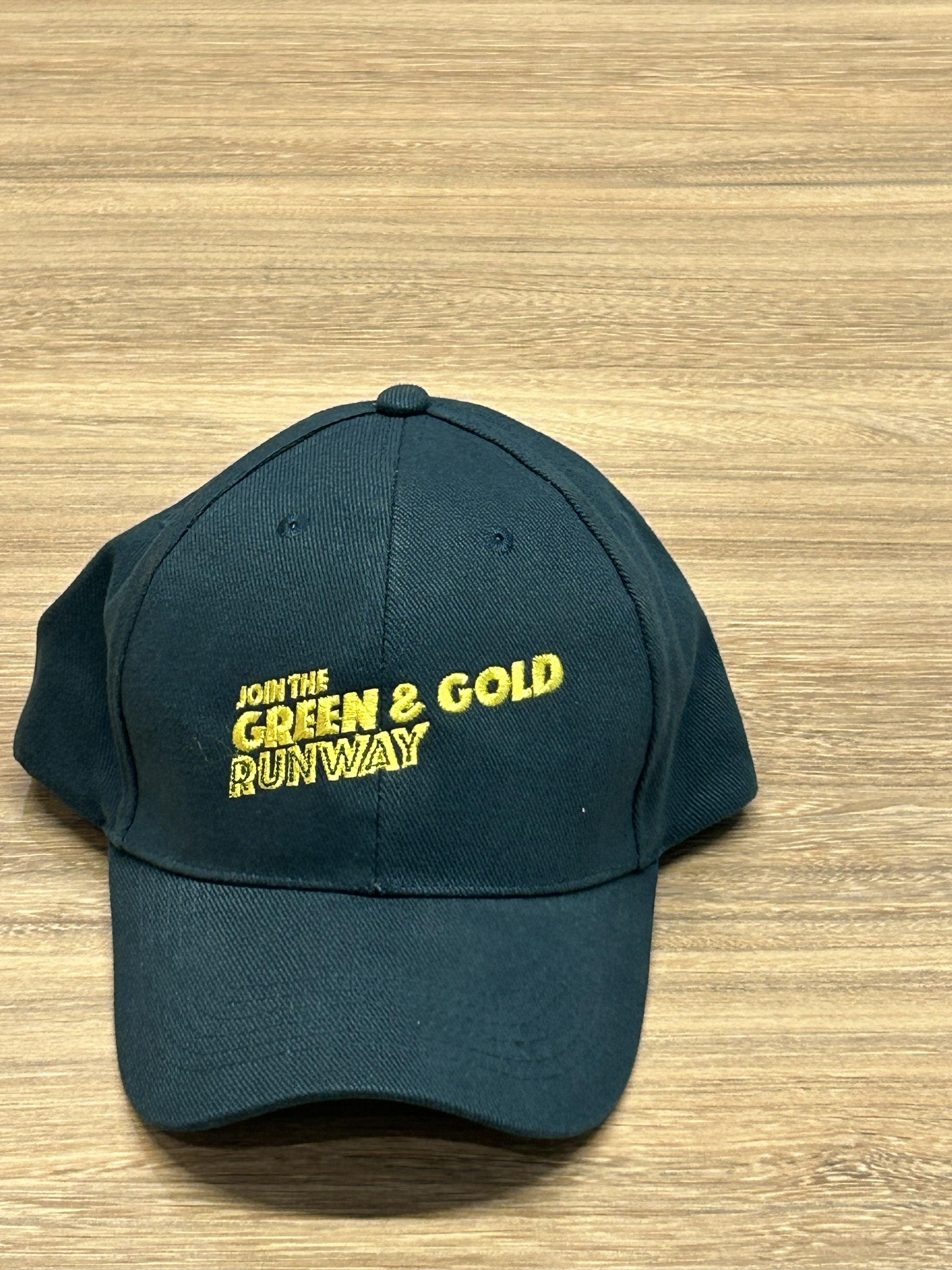 Green and Gold Runway cap