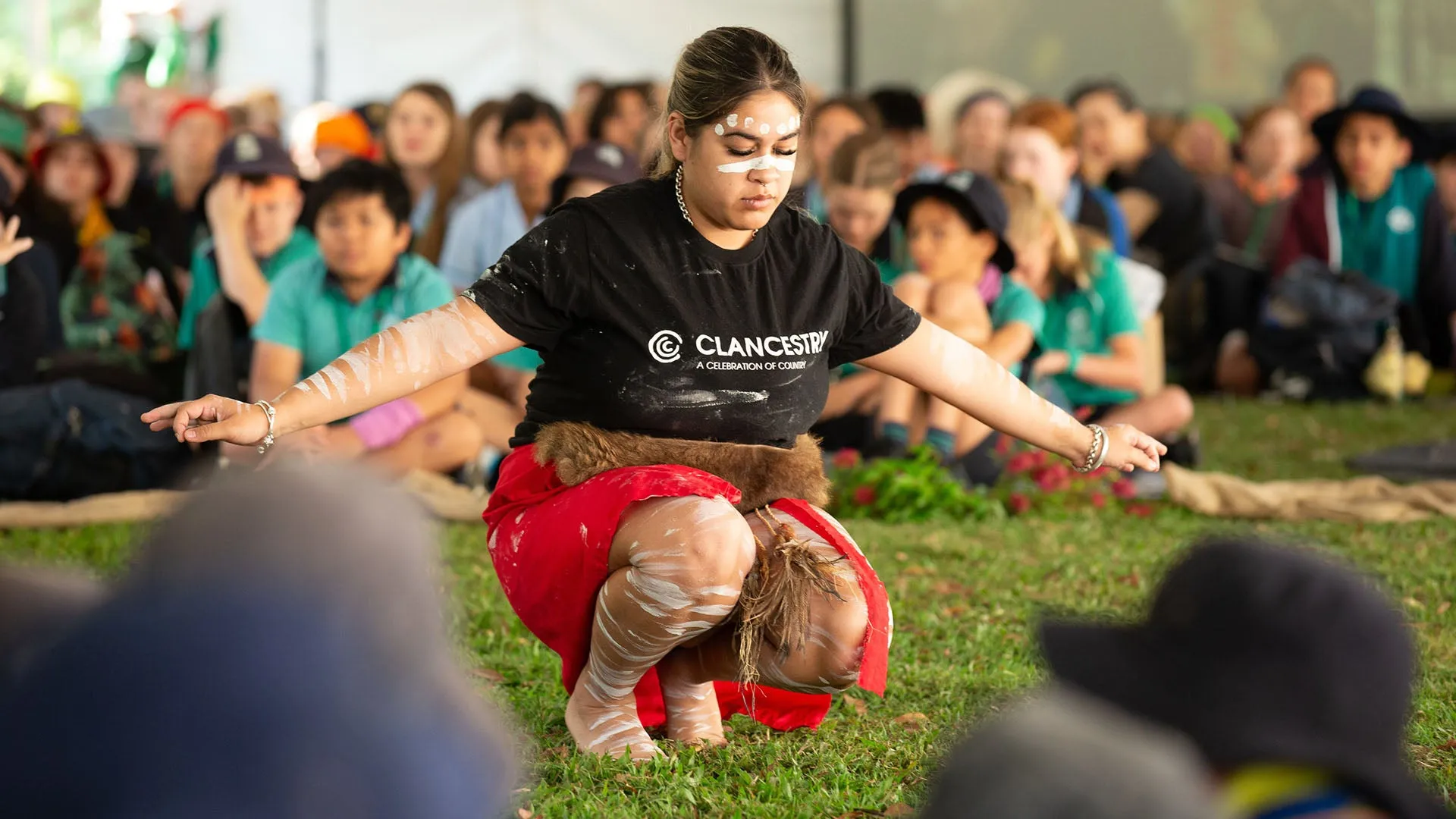 girl dancing ceremoniously
