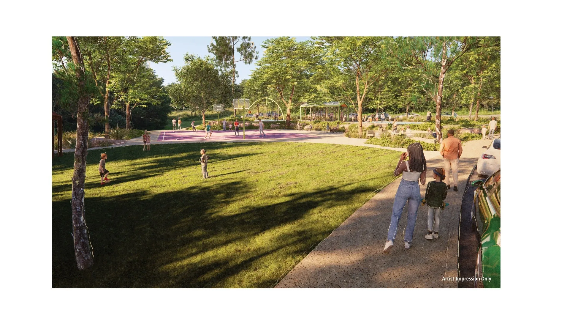 Artist impression only - Maleny District Park