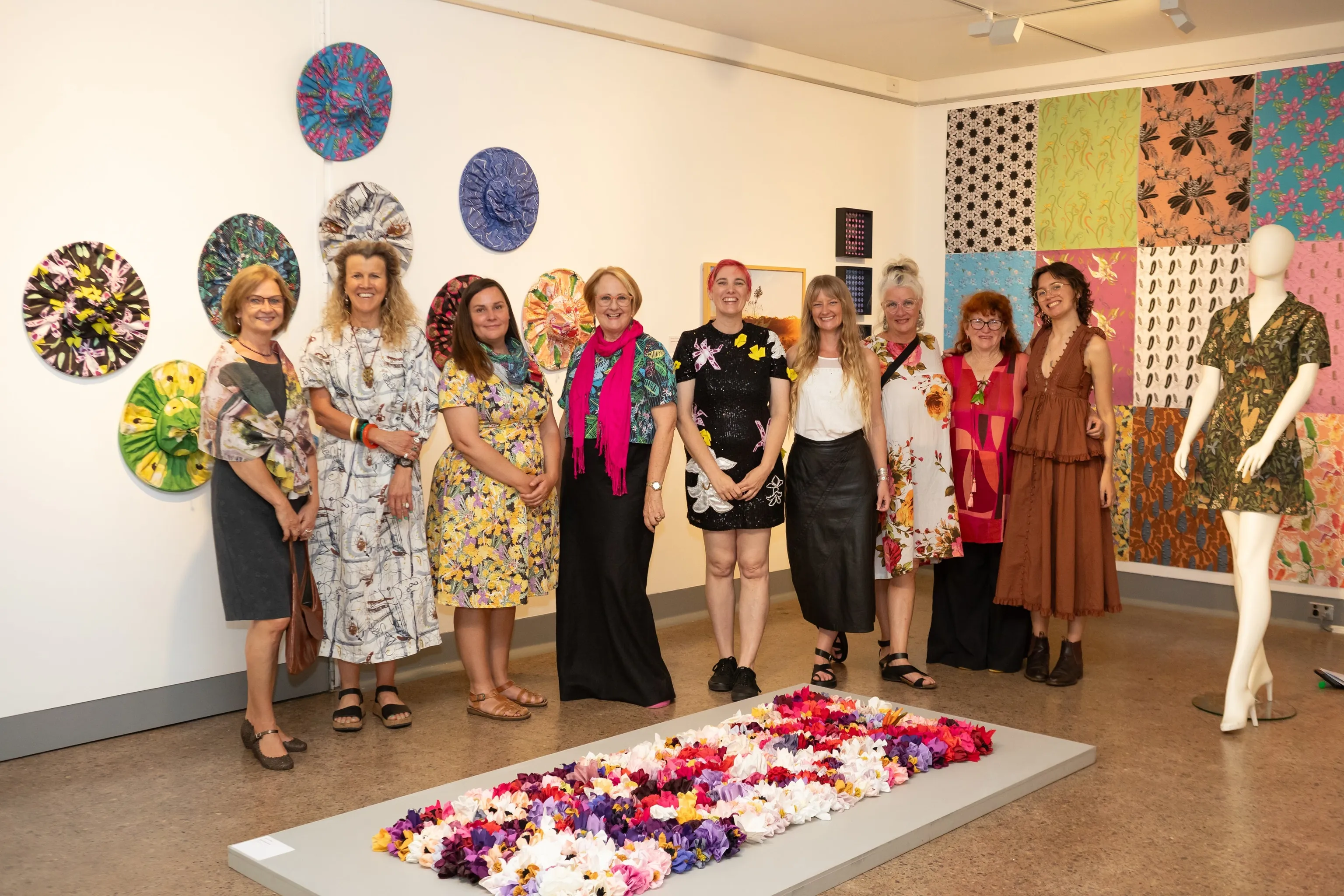 Wildflowering by Design_women artists at the launch of the exhibition