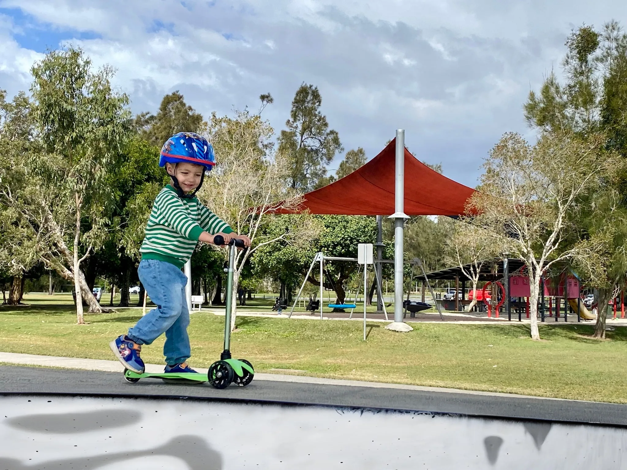 Muller Park Bli Bli boy on scooter