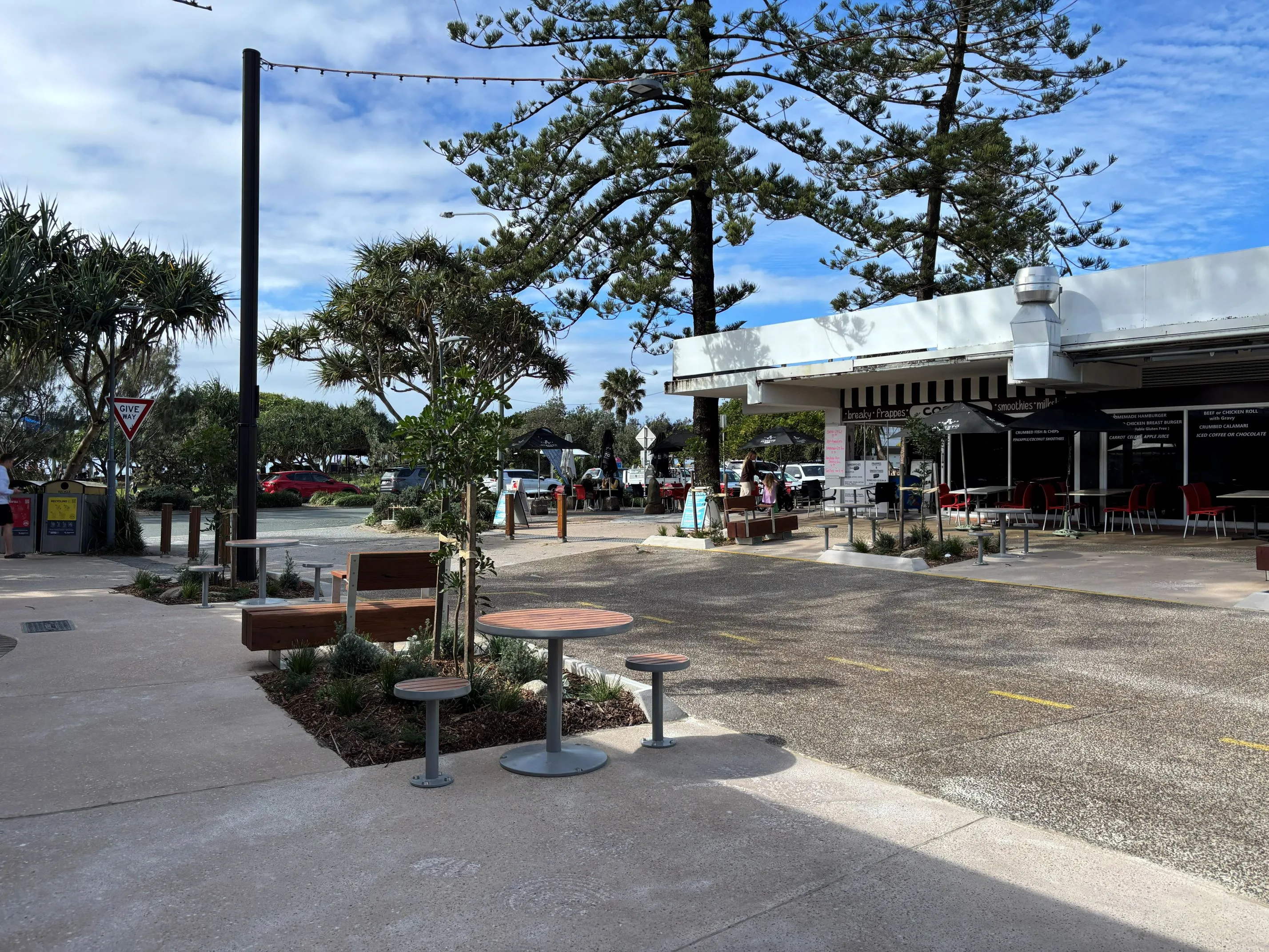Coolum Connections new streetscape furniture