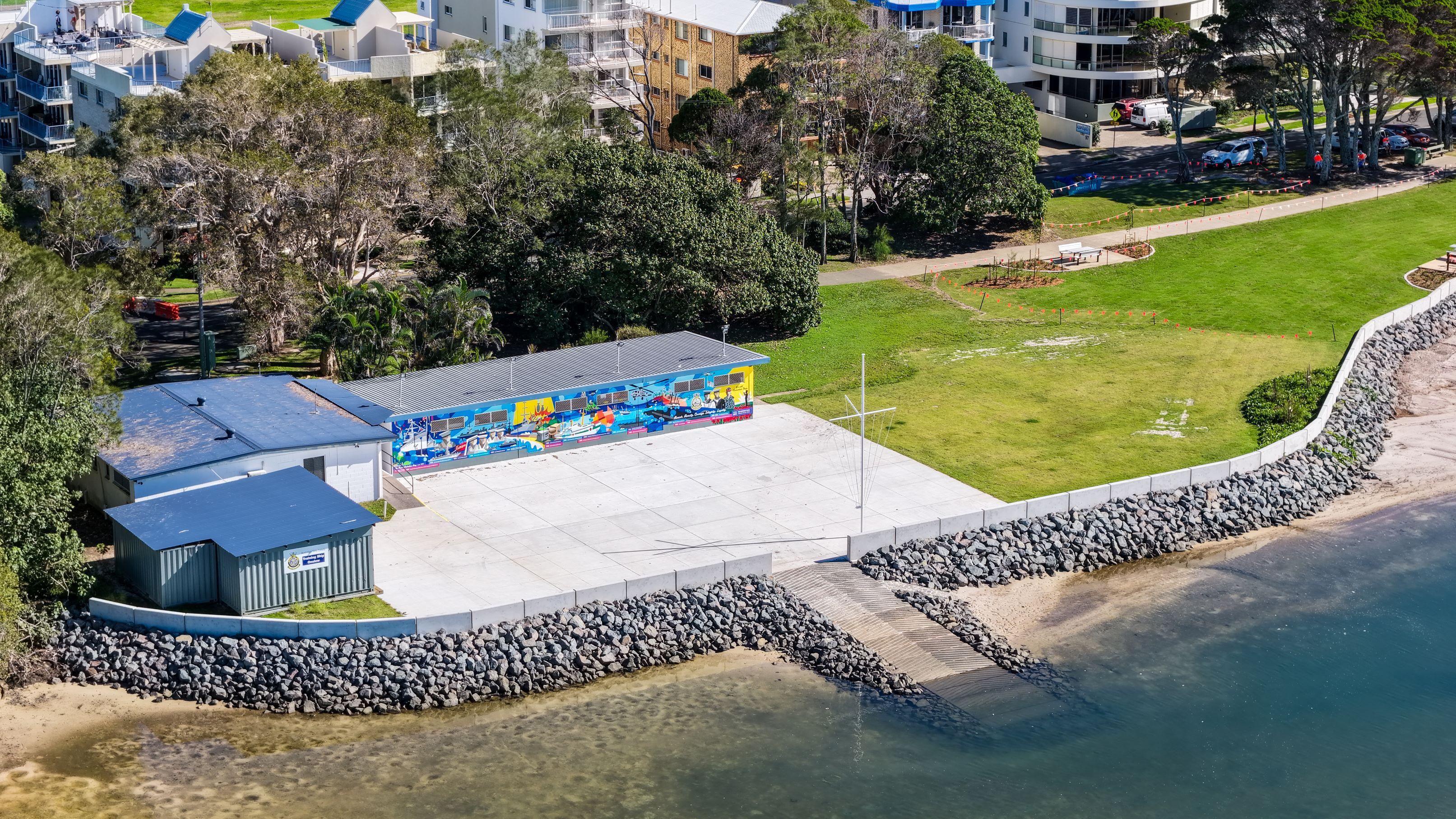 TS Onslow seawall renewal completed June 2026 - boat ramp