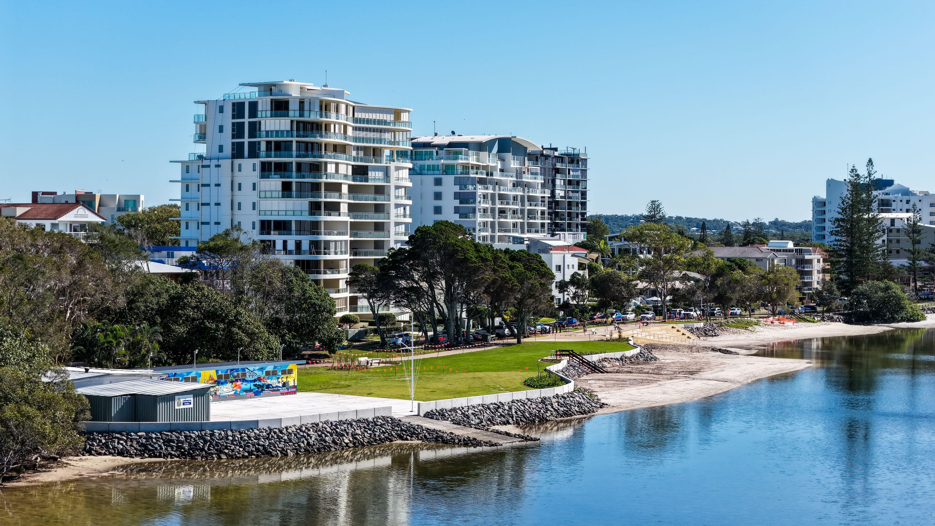 TS Onslow seawall renewal completed June 2026 - showing the TS Onslow boat ramp