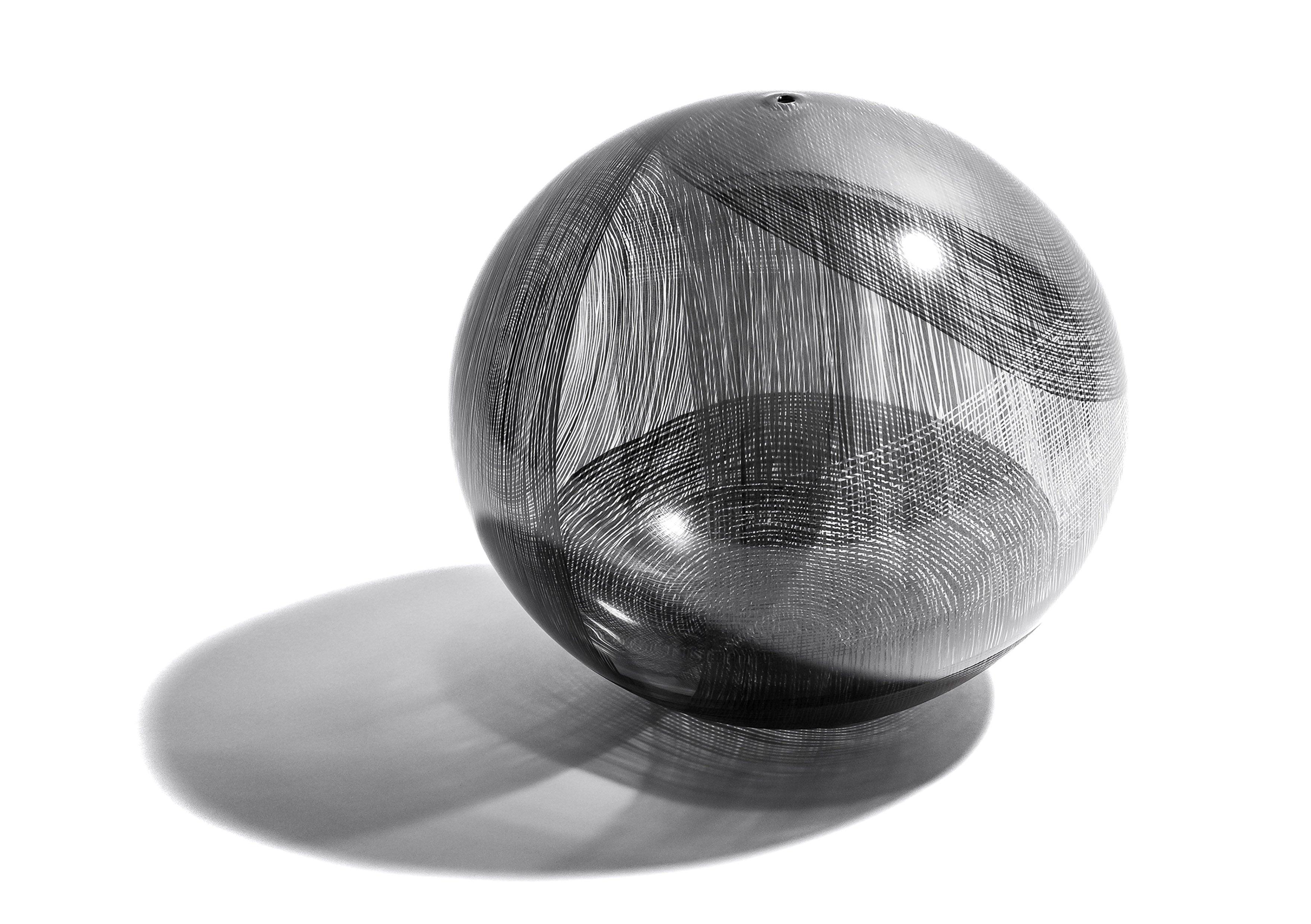 CONRON_Erin_Parallax Series Sphere No. 1_2024_blown and kiln glass with applied enamel_22 x 22 x 22cm