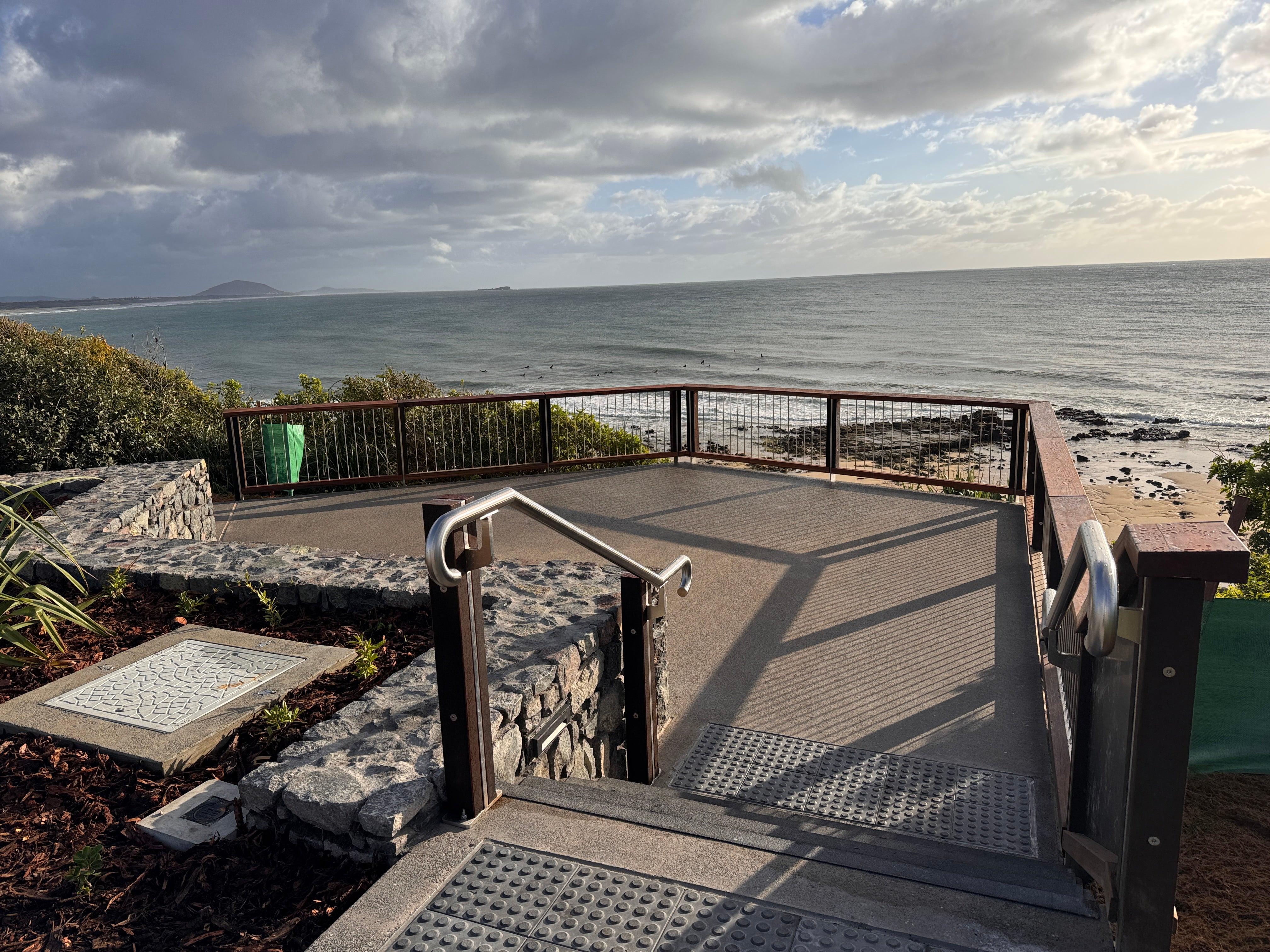 New ocean viewing deck.
