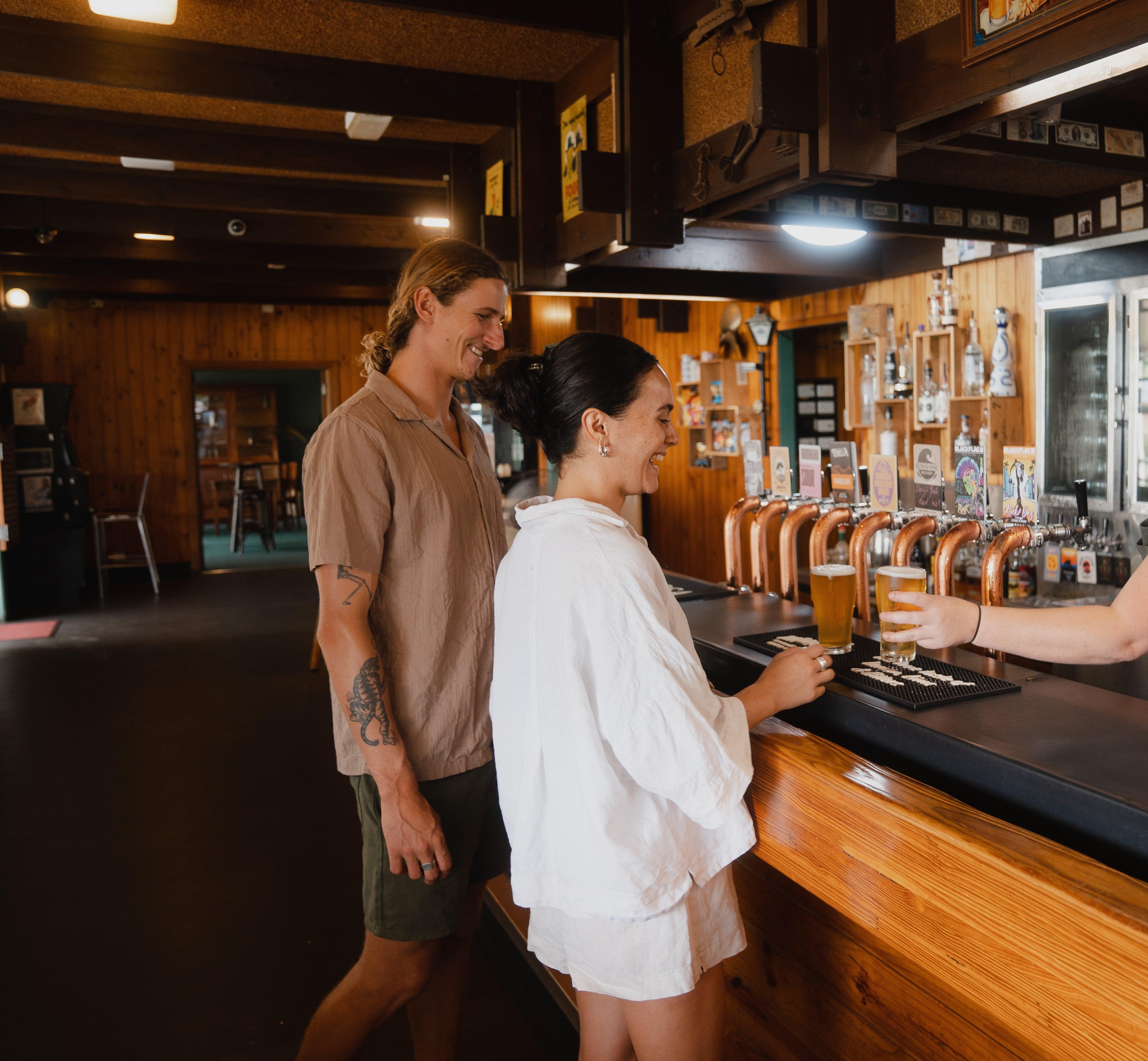 Patrons being served at Mapleton Public House. Visit Sunshine Coast
