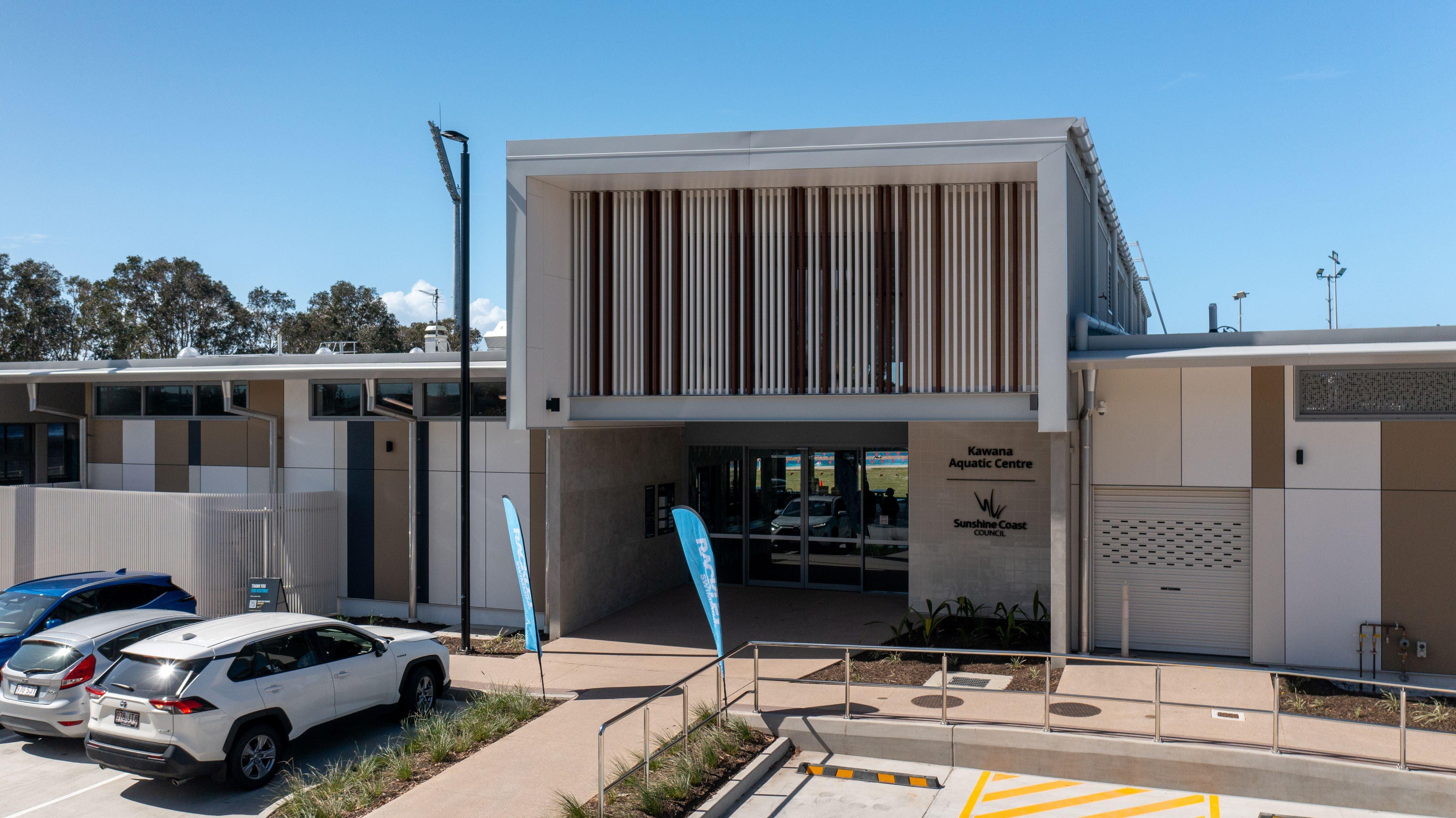 Kawana Aquatic Centre stage two redevelopment complete August 2025 - entrance