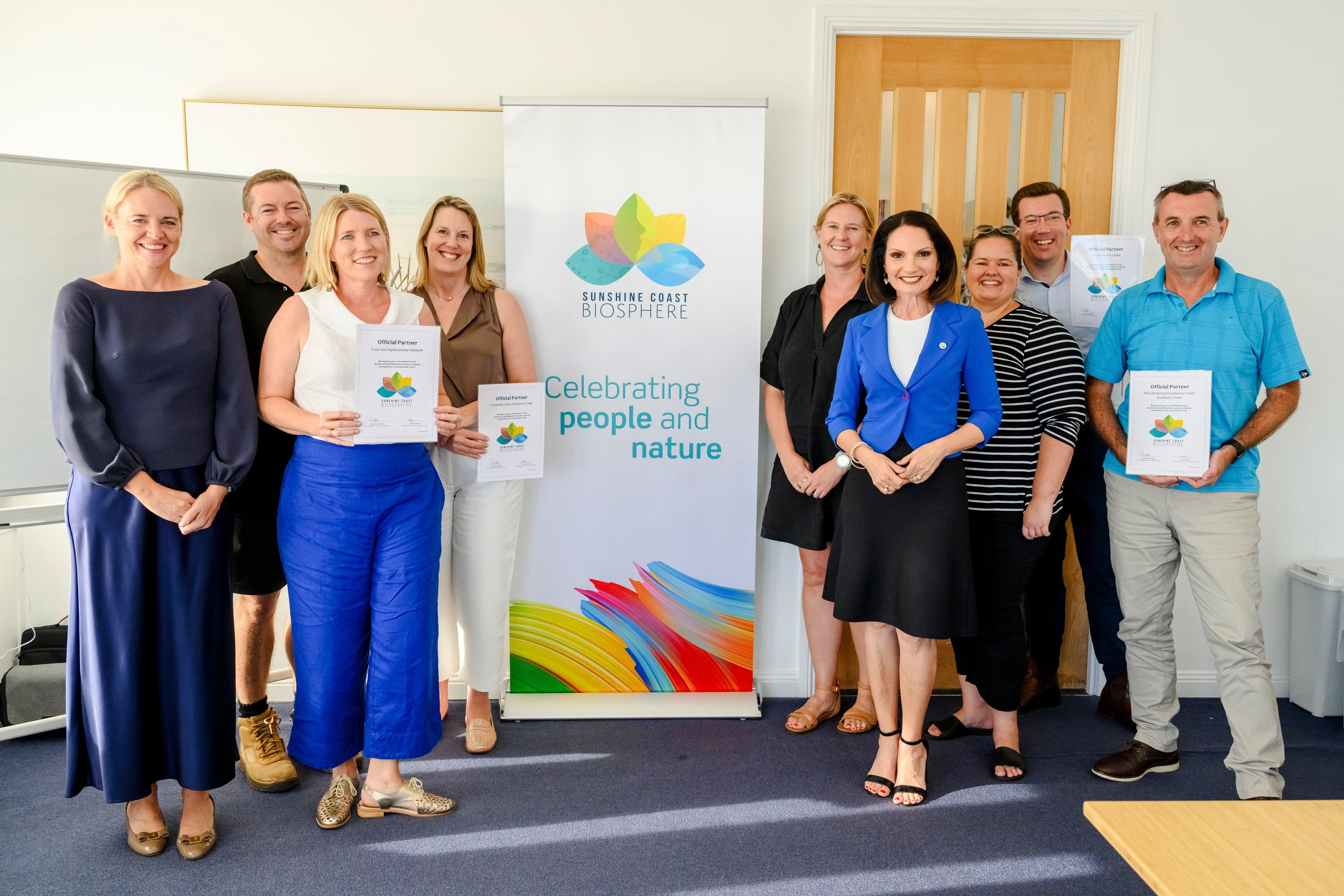 Anna Owen, Tim Kelly, Nicole McNaughton, Alex Elibank Murray, Anna Carrick, Mayor Rosanna Natoli, Leah Barclay, Andrew Fairbairn and Kevin Bennett.