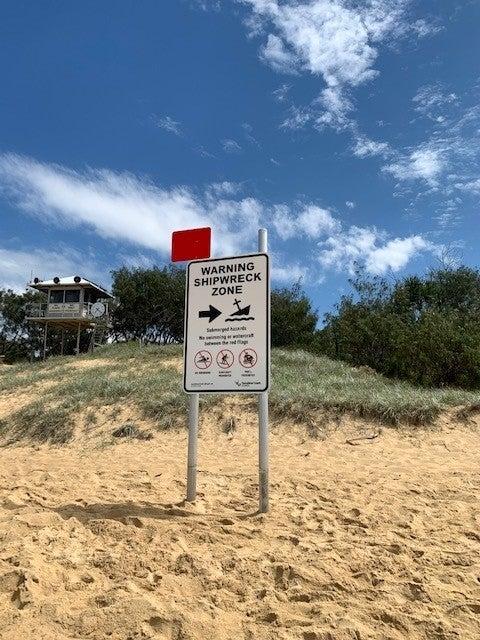 S.S. Dicky wreck sign south