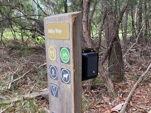 Passive infrared counter installed at Sugar Bag Rd Recreation Reserve