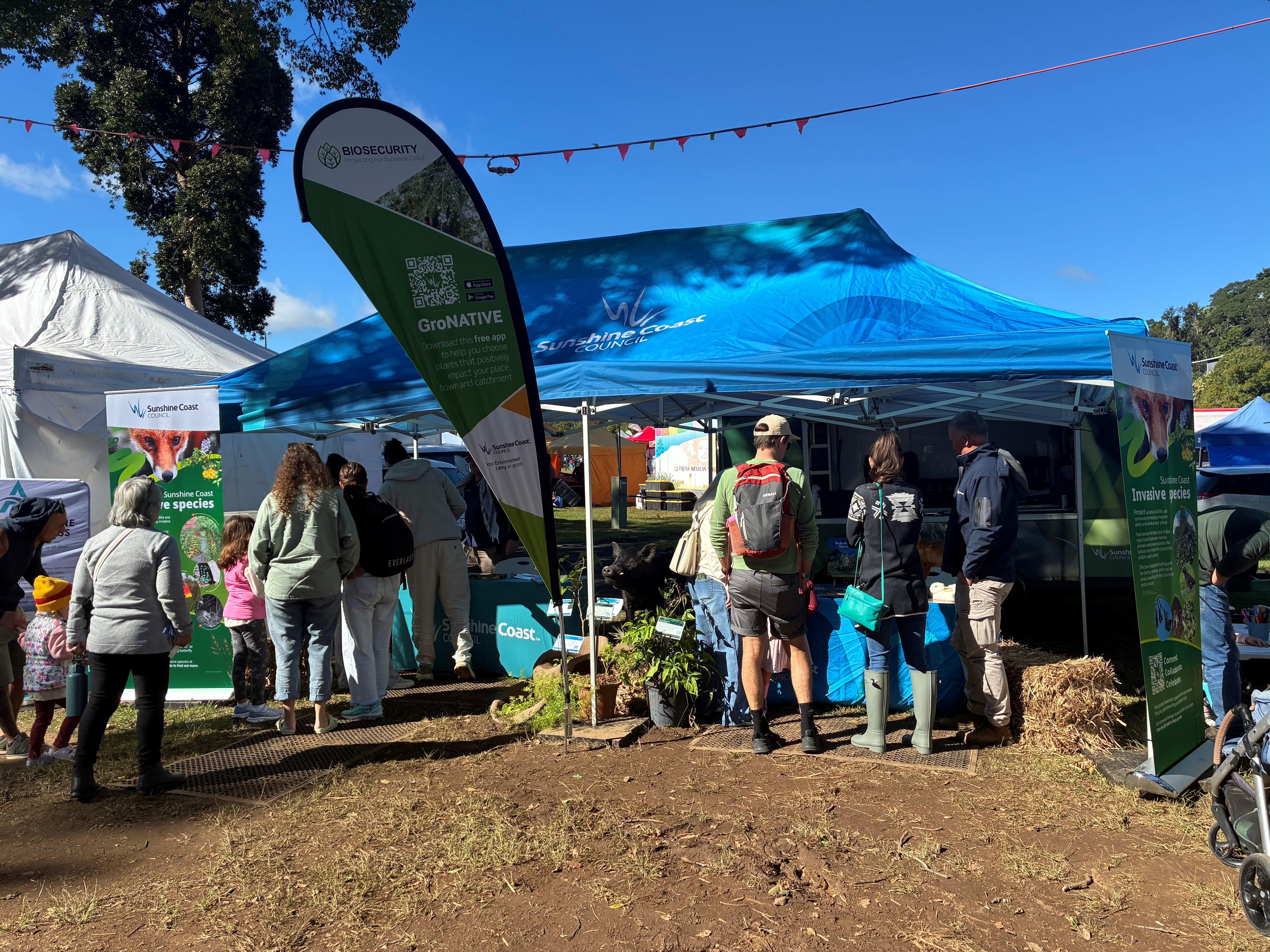 Biosecurity education booth at Maleny Show