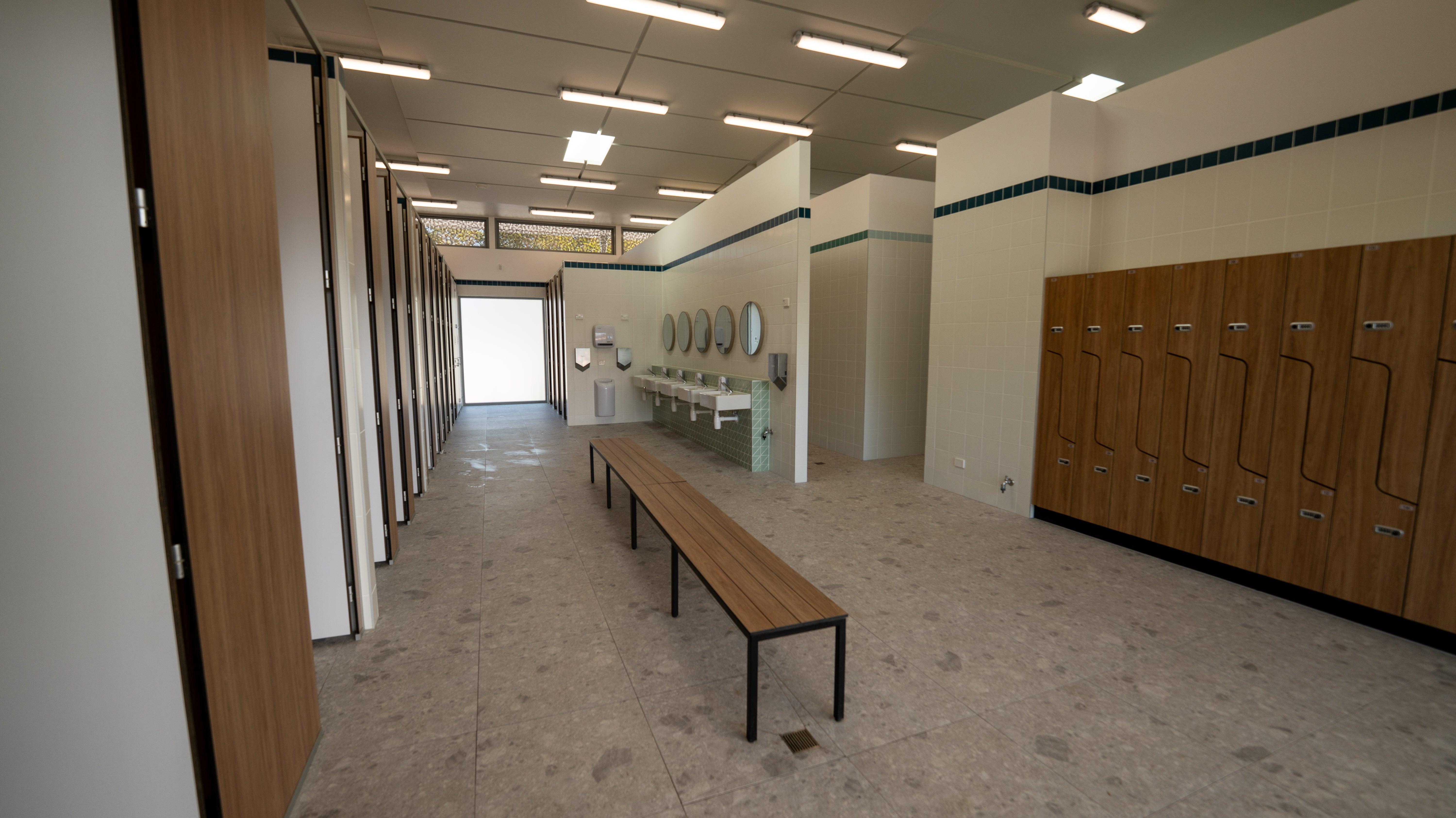 Kawana Aquatic Centre new modernised amenities - stage two redevelopment completed - August 2025.