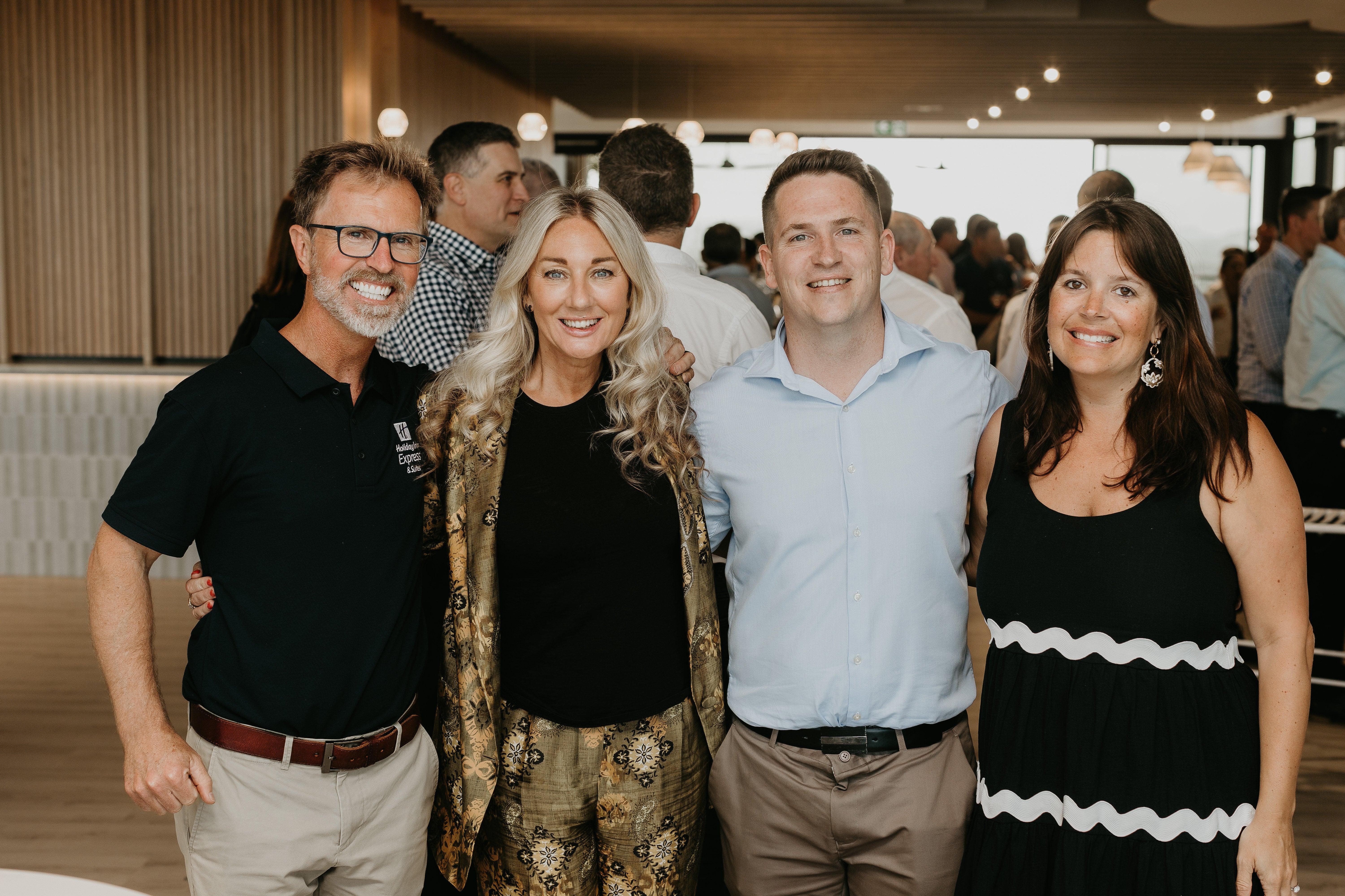 Mark Wilson Holiday Inn, Ali Thompson and mily Zinowki Visit Sunshine Coast and Peter Manderson