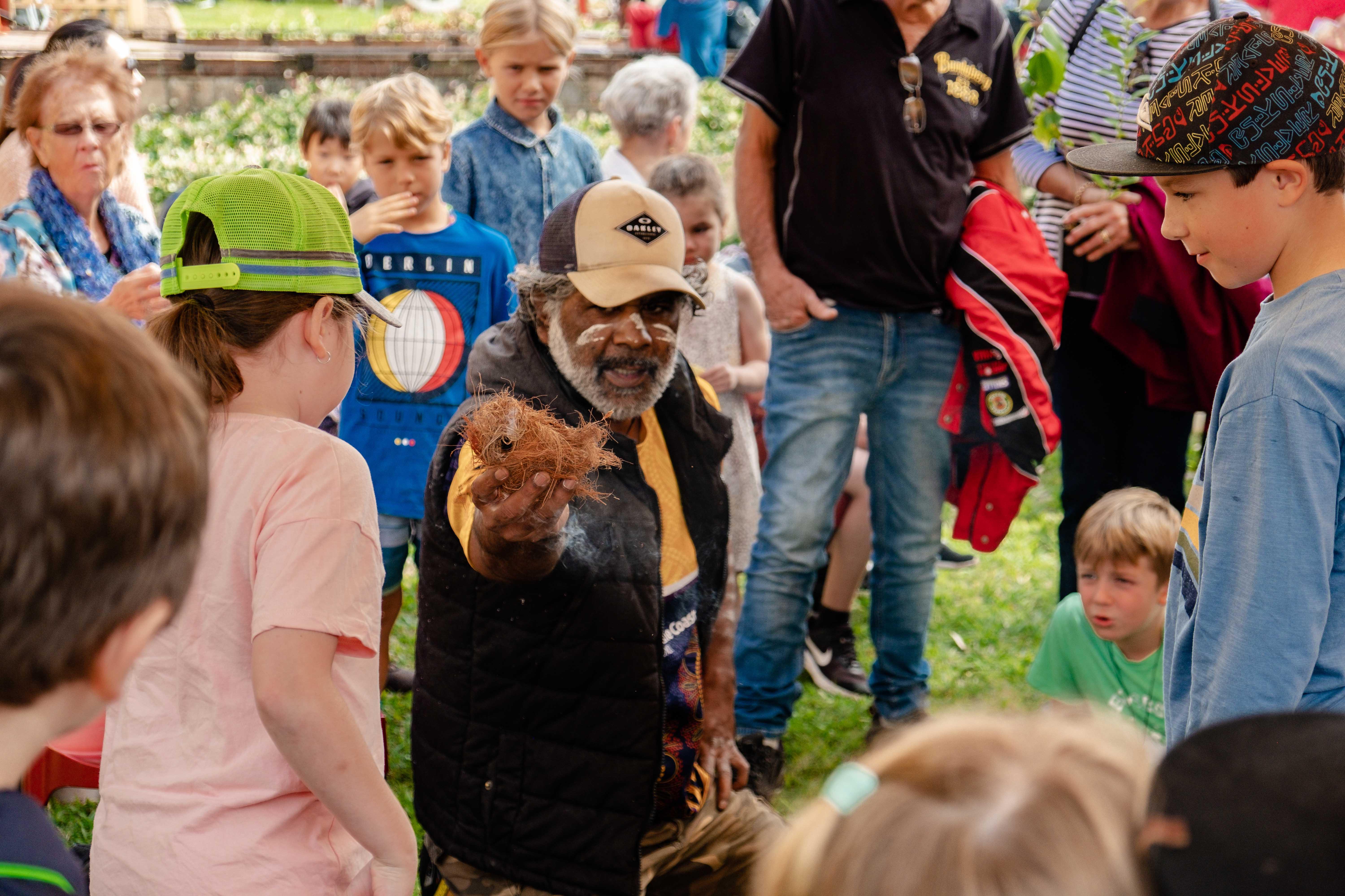 First Nations demonstrations at the 2023 Landsborough Museum Street Festival